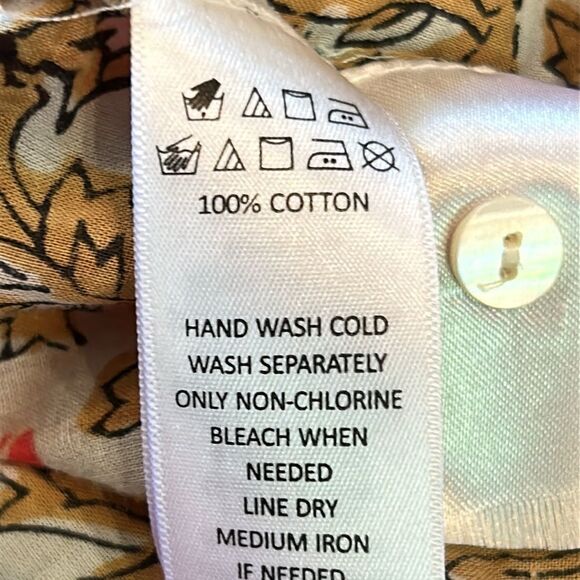 Rachel Zoe Smocked Blouse with 3/4 Sleeves small - Picture 5 of 6